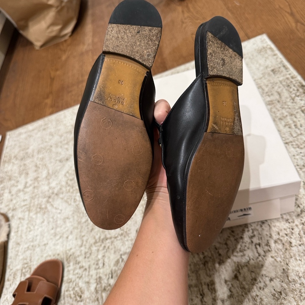 Gucci Black Leather Mule 38 - Picture 4 of 4
